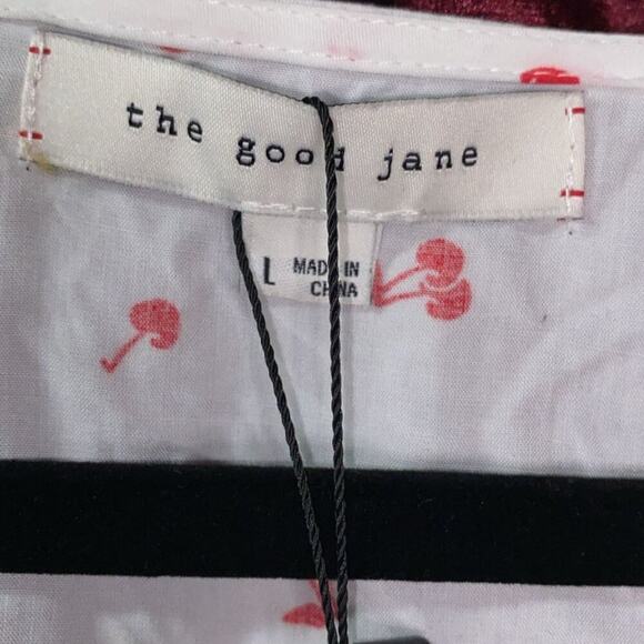 GOOD JANE  Eloise Cherry Pop Crop Top in White and Red - Picture 4 of 7